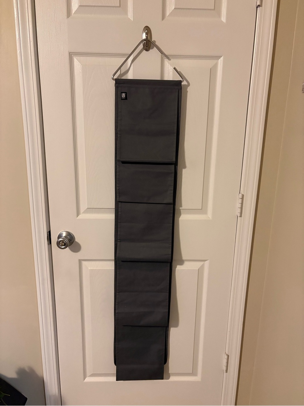 The Container Store Umbra Dark Gray Over-the-Rod Closet Pocket Organizer